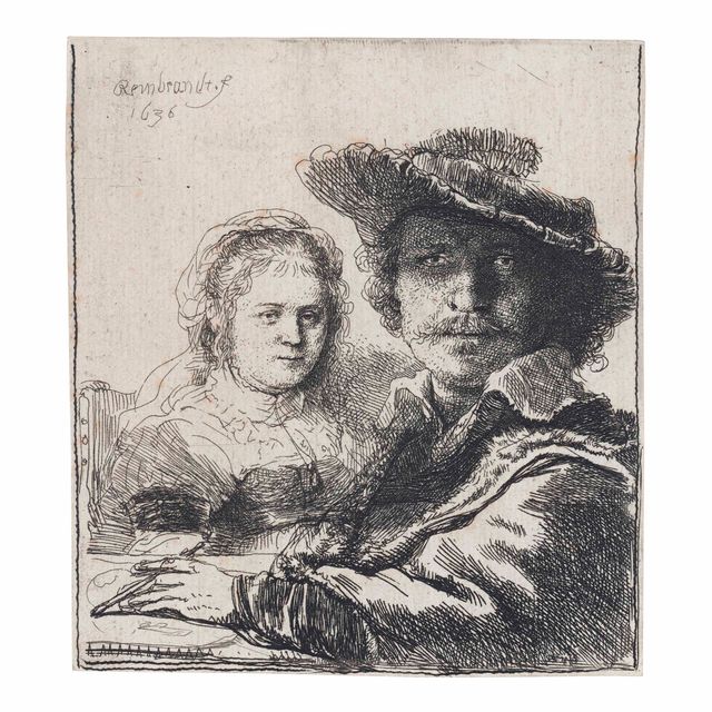 Rembrandt van Rijn — Автопортрет с Саскией