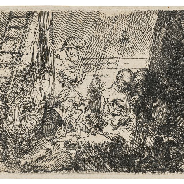 Rembrandt van Rijn — Обрезание в конюшне