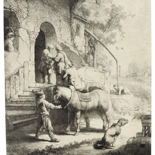 Rembrandt van Rijn — Добрый самаритянин (Б., Зал. 90; Н. 101)