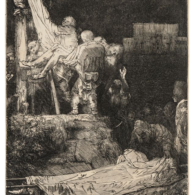 Rembrandt van Rijn — Сошествие с Креста при свете факелов