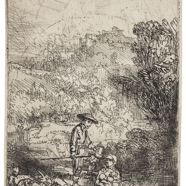 Rembrandt van Rijn — Пастух и его семья ("Het Hardertje")