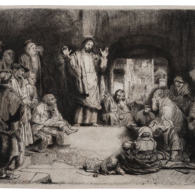 Rembrandt van Rijn — Проповедь Христа: "Маленькая гробница"