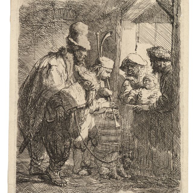 Rembrandt van Rijn — Бродячие музыканты