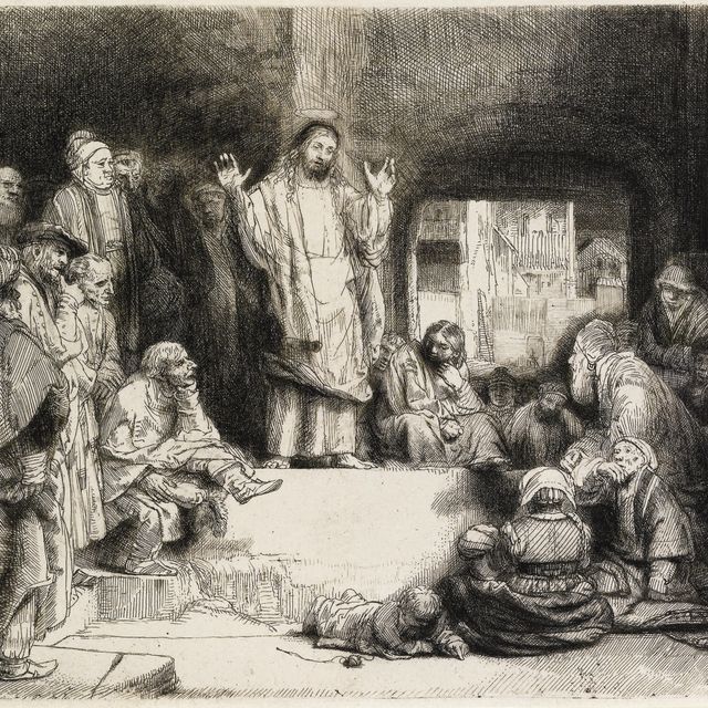 Rembrandt van Rijn — Проповедь Христа: "Маленькая гробница" (Б., Зал. 67; ч. 256)