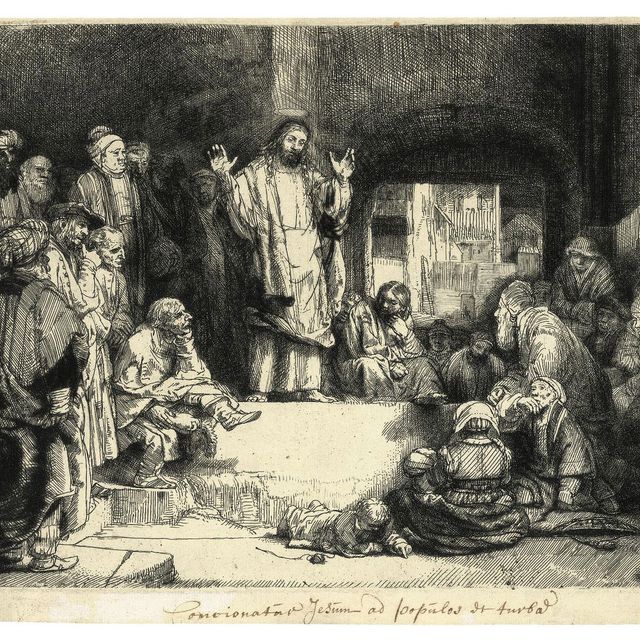 Rembrandt van Rijn — Проповедь Христа ("Маленькая гробница") (Б., Зал. 67; ч. 256)