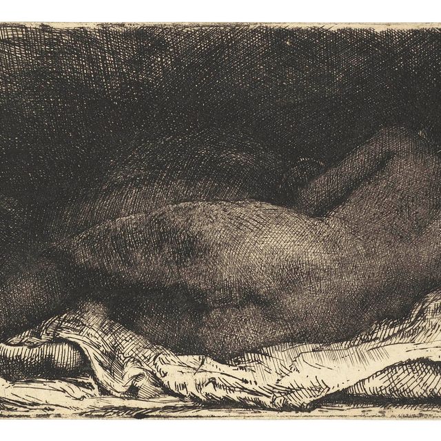 Rembrandt van Rijn — Лежащая негритянка (Б., Зал. 205; Ч. 299)