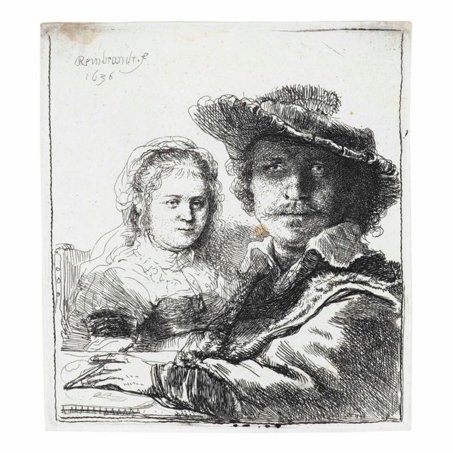 Rembrandt van Rijn — Автопортрет с Саскией