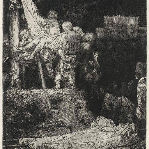 Rembrandt van Rijn — Снятие с Креста при свете факелов (В., Зал. 83; Н. 280)