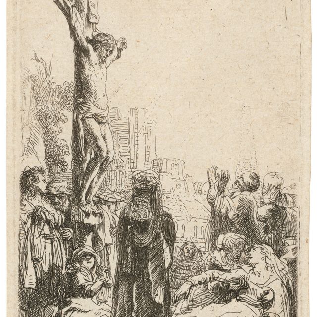 Rembrandt van Rijn — Распятие: Маленькая тарелочка