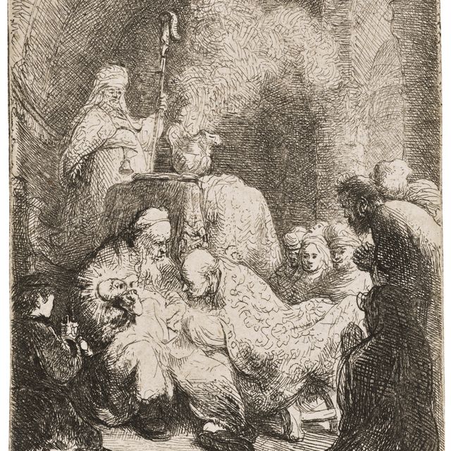 Rembrandt van Rijn — Обрезание: Маленькая пластинка