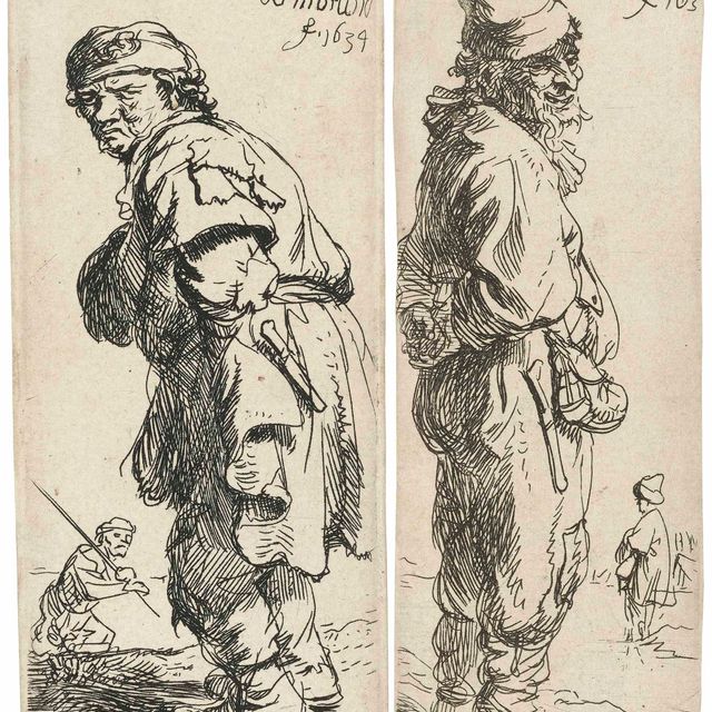 Rembrandt van Rijn — Крестьянин кричит: "Это виннич коут", и Крестьянин отвечает: "Дац Ниет".