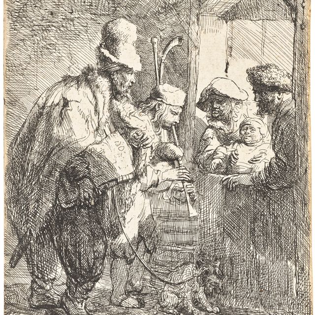 Rembrandt van Rijn — Бродячие музыканты