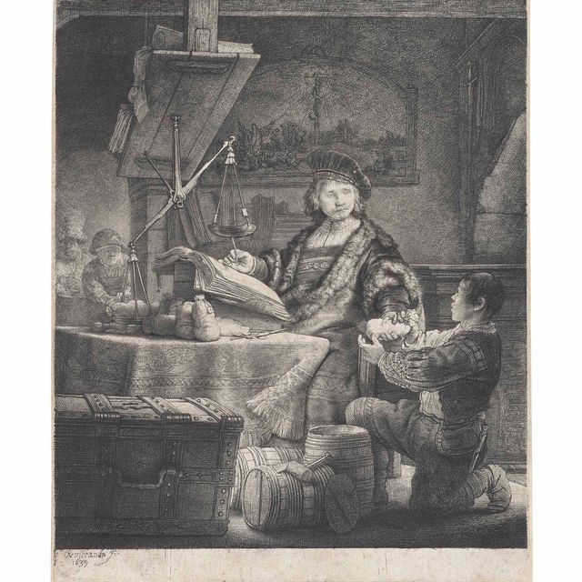 Rembrandt van Rijn — Ян Ойтенбогарт, "Весовщик золота"