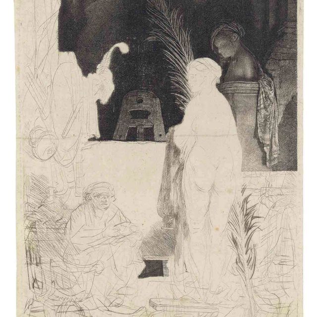Rembrandt van Rijn — Художник рисует с натуры (Б., Зал. 192; Н. 231)