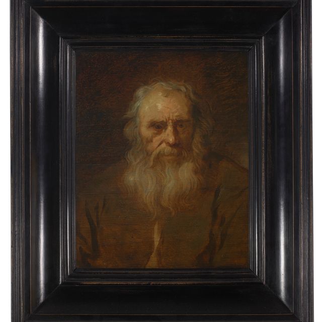 Rembrandt van Rijn — Голова и плечи пожилого мужчины