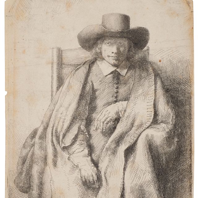 Rembrandt van Rijn — Клемент де Йонге, продавец печатных изданий
