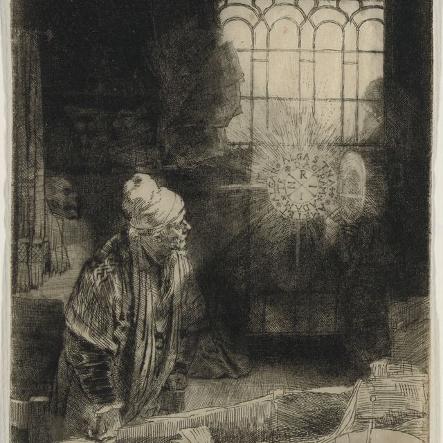 Rembrandt van Rijn — Фауст (B, Зал. 270; H. 260)