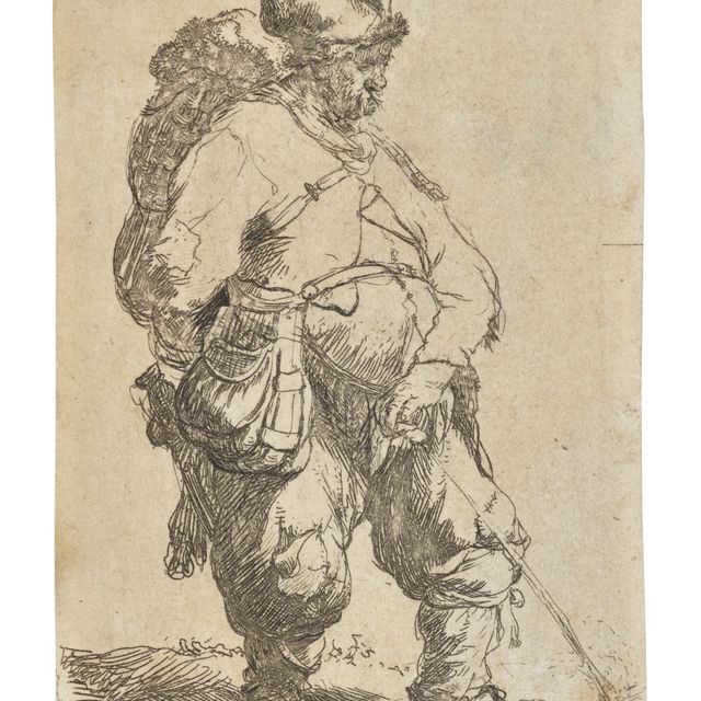Rembrandt van Rijn — Человек, делающий воду