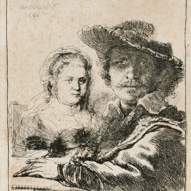 Rembrandt van Rijn — Автопортрет с Саскией