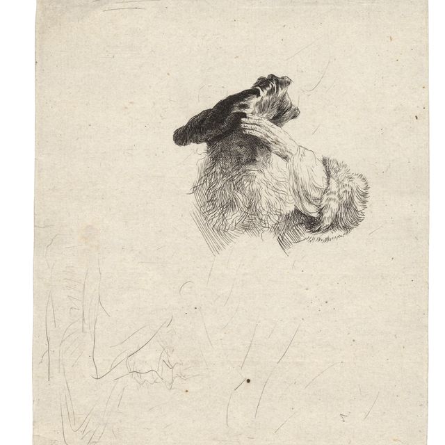 Rembrandt van Rijn — Старик прикрывает глаза рукой