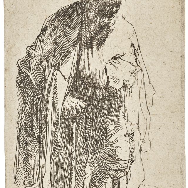 Rembrandt van Rijn — Нищий с деревянной ногой