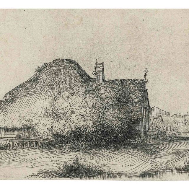 Rembrandt van Rijn — Пейзаж с обелиском (Б., Зал. 227; Н. 243)