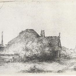 Rembrandt van Rijn — Пейзаж с обелиском (Б., Зал. 227; Н. 243)