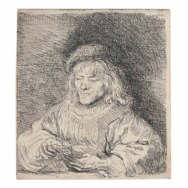 Rembrandt van Rijn — Игрок в карты