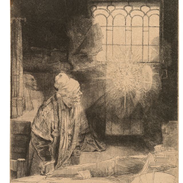 Rembrandt van Rijn — Ученый в своем кабинете (Фауст)