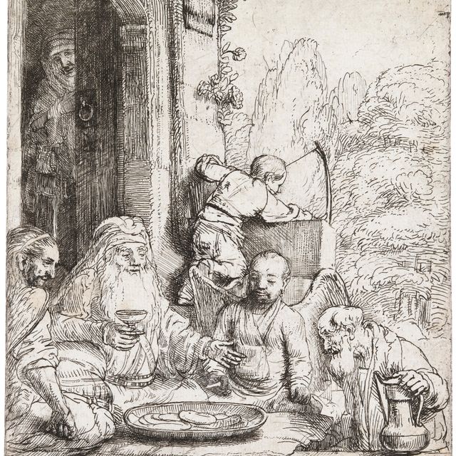 Rembrandt van Rijn — Авраам развлекал ангелов
