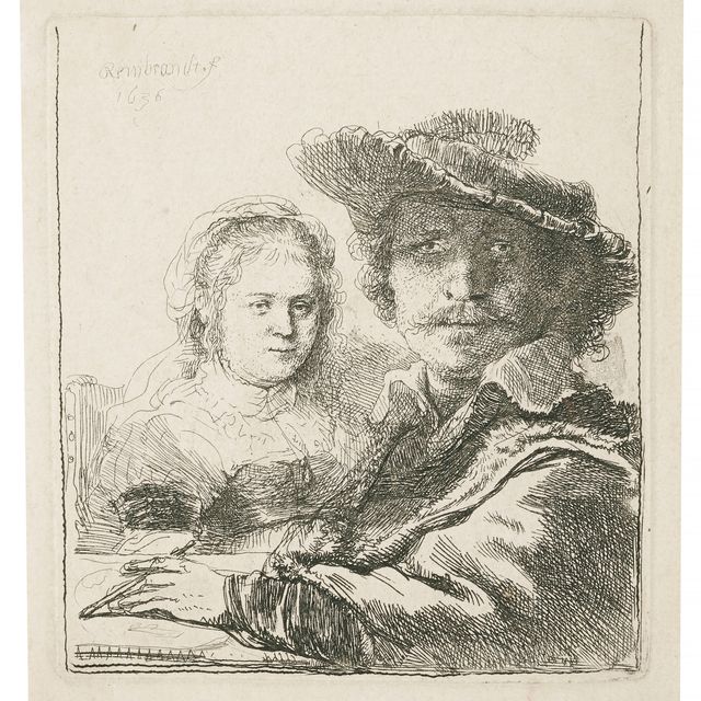 Rembrandt van Rijn — Автопортрет с Саскией