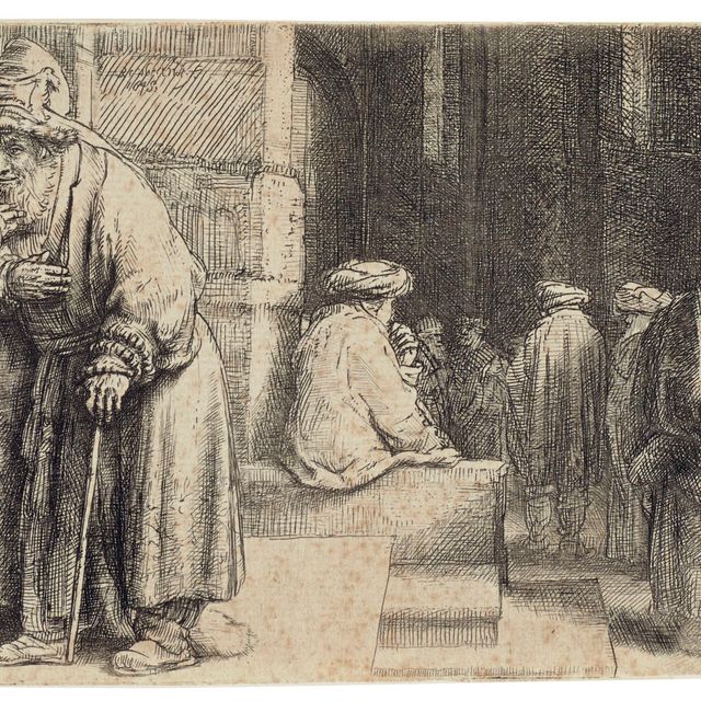 Rembrandt van Rijn — Евреи в синагоге