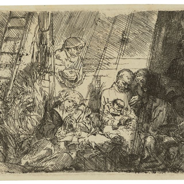 Rembrandt van Rijn — Обрезание в конюшне