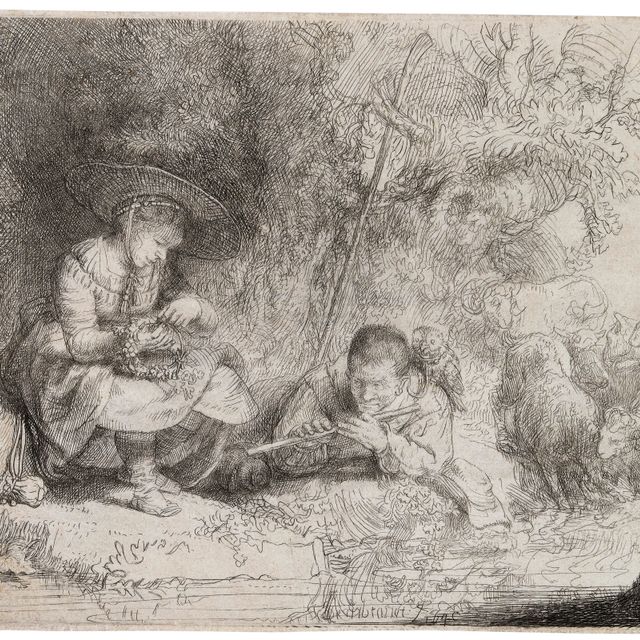 Rembrandt van Rijn — Флейтист ("Het Uilespiegeltje")
