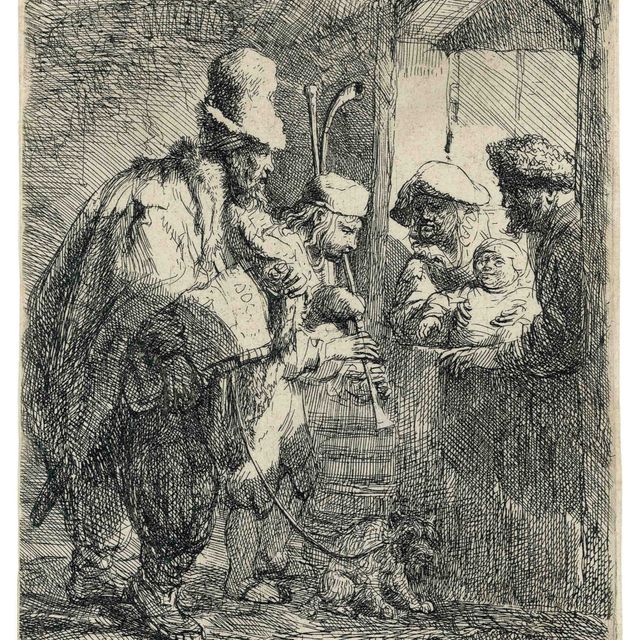 Rembrandt van Rijn — "Бродячие музыканты" (В., Зал. 119; Н. 142)