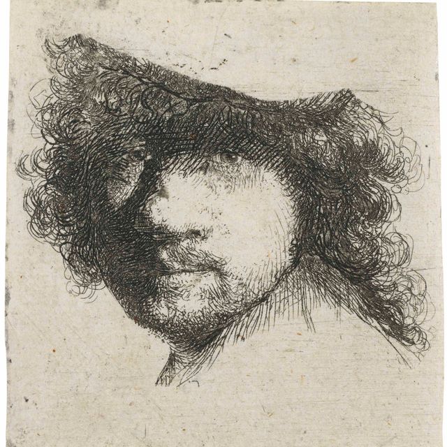 Rembrandt van Rijn — Рабочий лист: Голова художника (фрагмент)