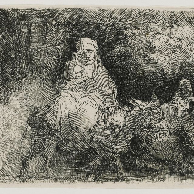 Rembrandt van Rijn — Бегство в Египет: переправа через ручей