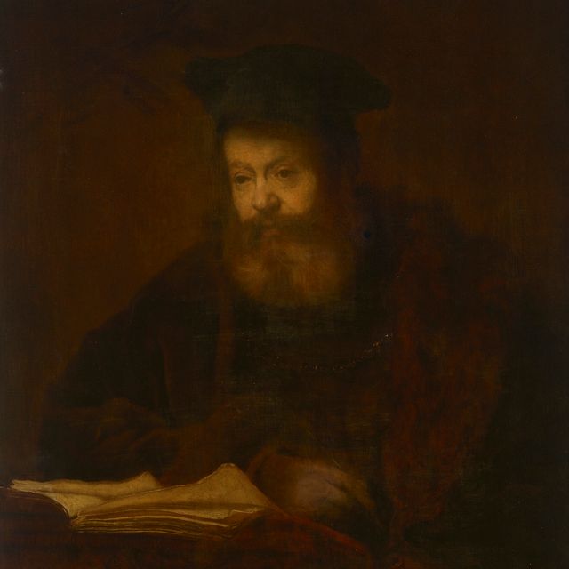 Rembrandt van Rijn — Ученый за своим письменным столом