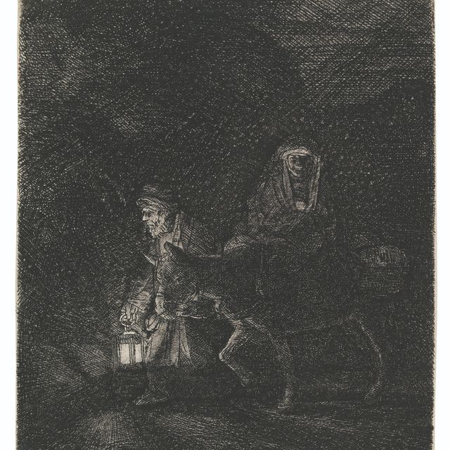 Rembrandt van Rijn — Полет в Египет: Ночной репортаж