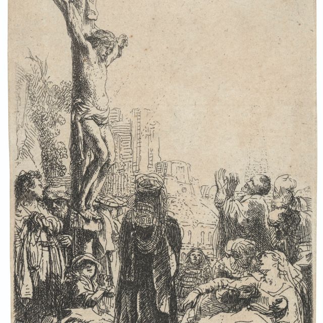Rembrandt van Rijn — Распятие: Маленькая тарелочка