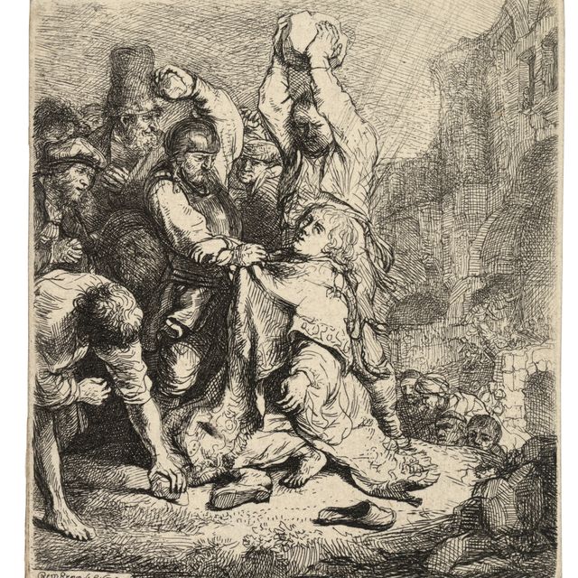 Rembrandt van Rijn — Мученическая смерть святого Стефана