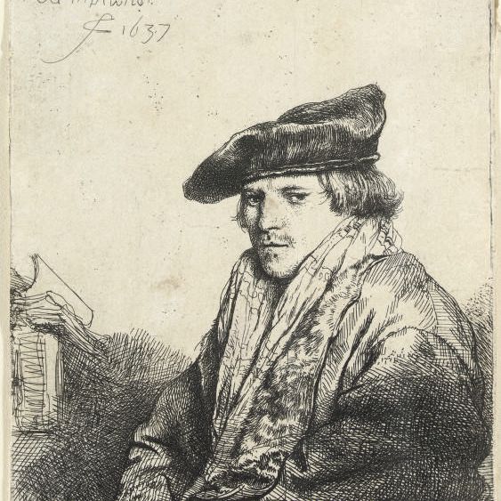 Rembrandt van Rijn — Молодой человек в бархатной шапочке (Фердинанд Бол?) (Б., Зал. 268; Н. 151)