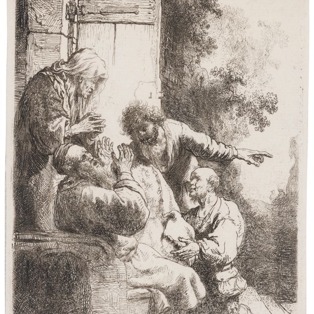 Rembrandt van Rijn — Плащ Иосифа, принесенный Иакову