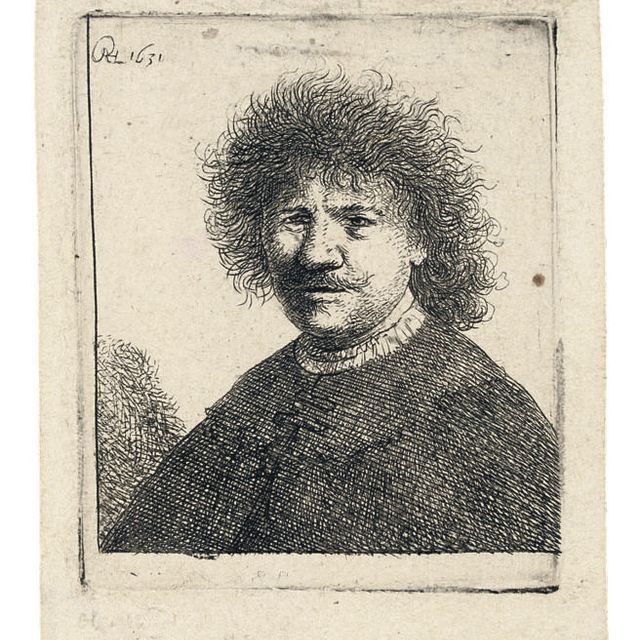 Rembrandt van Rijn — Рембрандт в плаще с ниспадающим воротником: бюст (В., Зал. 15; H. 63)