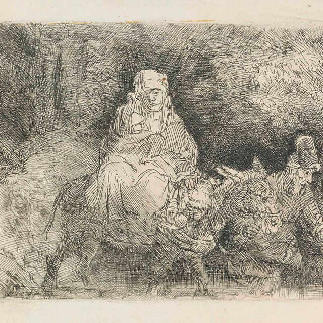 Rembrandt van Rijn — Бегство в Египет: переправа через ручей