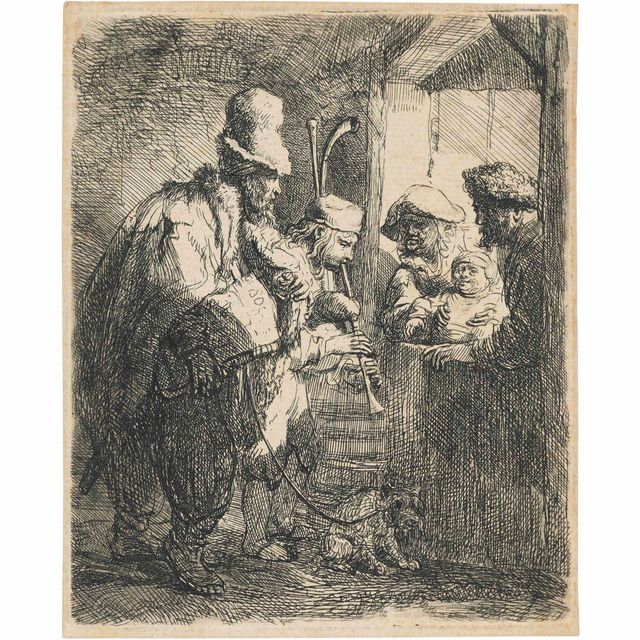 Rembrandt van Rijn — Бродячие музыканты