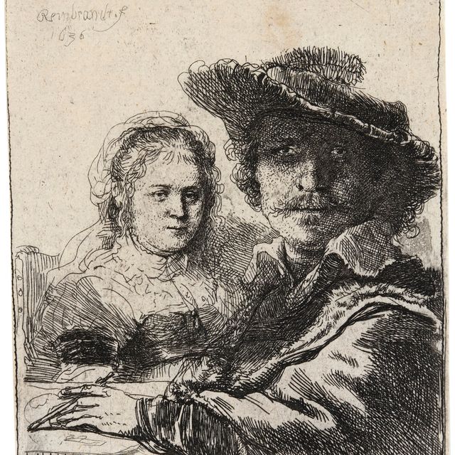 Rembrandt van Rijn — Автопортрет с Саскией