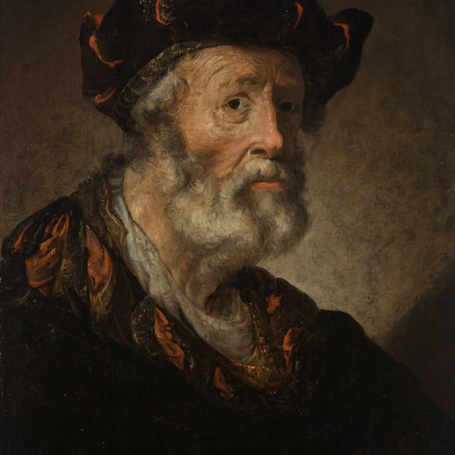 Rembrandt van Rijn — Головной кабинет бородатого мужчины