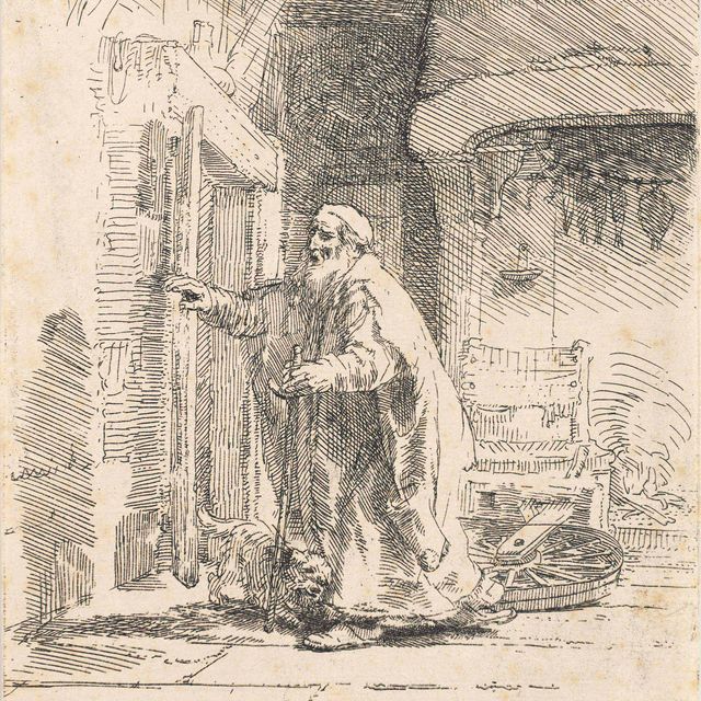 Rembrandt van Rijn — Слепота Товита: Большая фотография (В., Зал. 42; Н. 252)