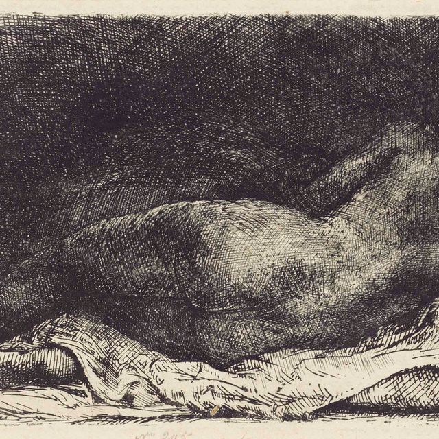 Rembrandt van Rijn — Обнаженная лежащая женщина ("Кушетка для негритянок")